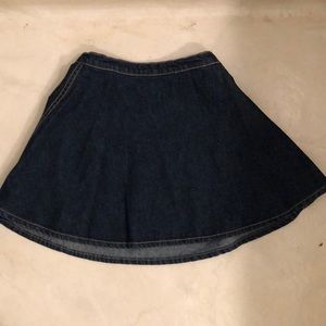 Denim circle skirt